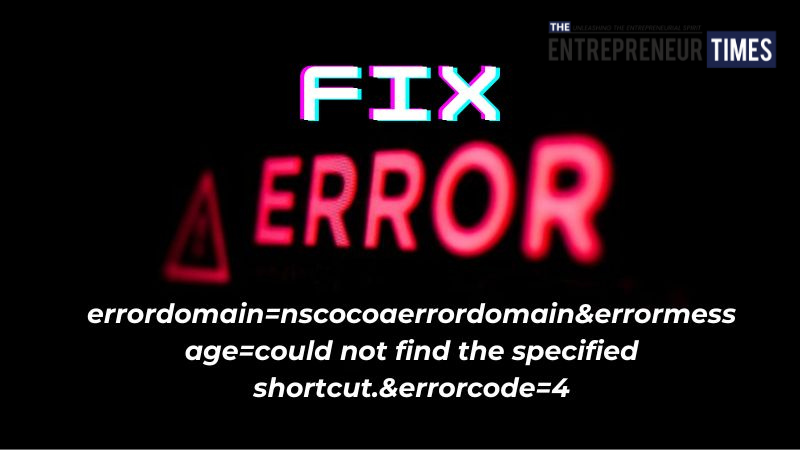 Errordomain=nscocoaerrordomain&errormessage=could not find the specified shortcut.&errorcode=4